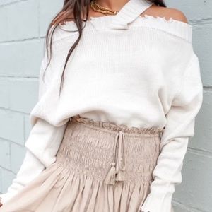 Cream sweater